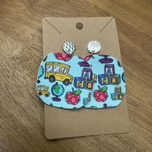 5/$10‎ Colorful School Theme Earrings